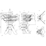 IEK Опора УАд161 деревянная угловая анкерная двухцепная